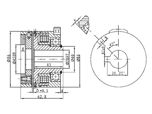 電磁離合器_電磁制動(dòng)器_廠(chǎng)家|DLYD-5A